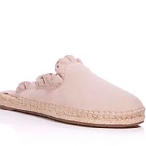 Kate Spade Laila Pale Blush Pink Suede Espadrille Size 8 M